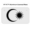 4 X 7 Aluminum License Plate  Thumbnail