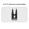 4 X 7 Aluminum License Plate  Thumbnail