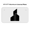 4 X 7 Aluminum License Plate  Thumbnail