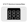 4 X 7 Aluminum License Plate  Thumbnail