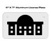 4 X 7 Aluminum License Plate  Thumbnail