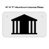 4 X 7 Aluminum License Plate  Thumbnail