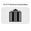 4 X 7 Aluminum License Plate  Thumbnail