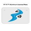 4 X 7 Aluminum License Plate  Thumbnail
