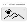 4 X 7 Aluminum License Plate  Thumbnail