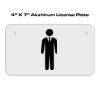 4 X 7 Aluminum License Plate  Thumbnail