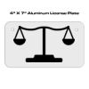 4 X 7 Aluminum License Plate  Thumbnail