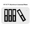 4 X 7 Aluminum License Plate  Thumbnail