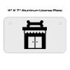 4 X 7 Aluminum License Plate  Thumbnail