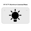 4 X 7 Aluminum License Plate  Thumbnail
