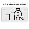 4 X 7 Aluminum License Plate  Thumbnail