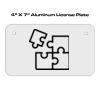 4 X 7 Aluminum License Plate  Thumbnail