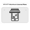 4 X 7 Aluminum License Plate  Thumbnail