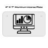 4 X 7 Aluminum License Plate  Thumbnail