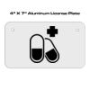 4 X 7 Aluminum License Plate  Thumbnail