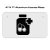 4 X 7 Aluminum License Plate  Thumbnail