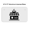 4 X 7 Aluminum License Plate  Thumbnail