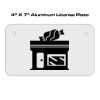4 X 7 Aluminum License Plate  Thumbnail