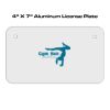 4 X 7 Aluminum License Plate  Thumbnail