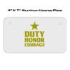 4 X 7 Aluminum License Plate  Thumbnail