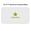 4 X 7 Aluminum License Plate  Thumbnail