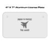4 X 7 Aluminum License Plate  Thumbnail
