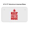 4 X 7 Aluminum License Plate  Thumbnail