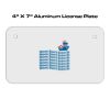 4 X 7 Aluminum License Plate  Thumbnail