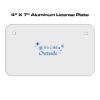 4 X 7 Aluminum License Plate  Thumbnail