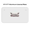 4 X 7 Aluminum License Plate  Thumbnail