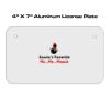 4 X 7 Aluminum License Plate  Thumbnail