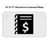 4 X 7 Aluminum License Plate  Thumbnail
