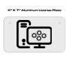 4 X 7 Aluminum License Plate  Thumbnail