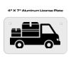 4 X 7 Aluminum License Plate  Thumbnail