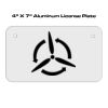 4 X 7 Aluminum License Plate  Thumbnail