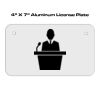 4 X 7 Aluminum License Plate  Thumbnail