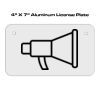 4 X 7 Aluminum License Plate  Thumbnail