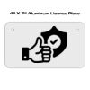 4 X 7 Aluminum License Plate  Thumbnail