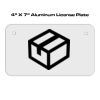 4 X 7 Aluminum License Plate  Thumbnail