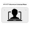 4 X 7 Aluminum License Plate  Thumbnail