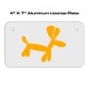 4 X 7 Aluminum License Plate  Thumbnail