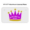 4 X 7 Aluminum License Plate  Thumbnail