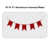 4 X 7 Aluminum License Plate  Thumbnail