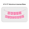 4 X 7 Aluminum License Plate  Thumbnail