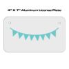 4 X 7 Aluminum License Plate  Thumbnail