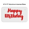 4 X 7 Aluminum License Plate  Thumbnail