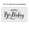 4 X 7 Aluminum License Plate  Thumbnail