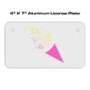 4 X 7 Aluminum License Plate  Thumbnail
