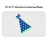 4 X 7 Aluminum License Plate  Thumbnail