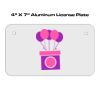 4 X 7 Aluminum License Plate  Thumbnail